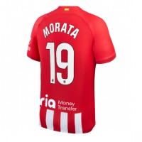 Billiga Atletico Madrid Alvaro Morata #19 Hemma fotbollskläder 2023-24 Kortärmad